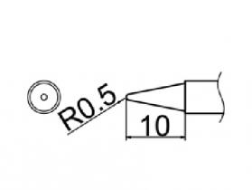 Hakko T12 Series Solder Tip, Shape 0.5B(Z)