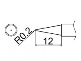 Hakko T12 Series Solder Tip, Shape BL