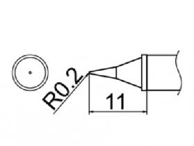 Hakko T12 Series Solder Tip, Shape WI